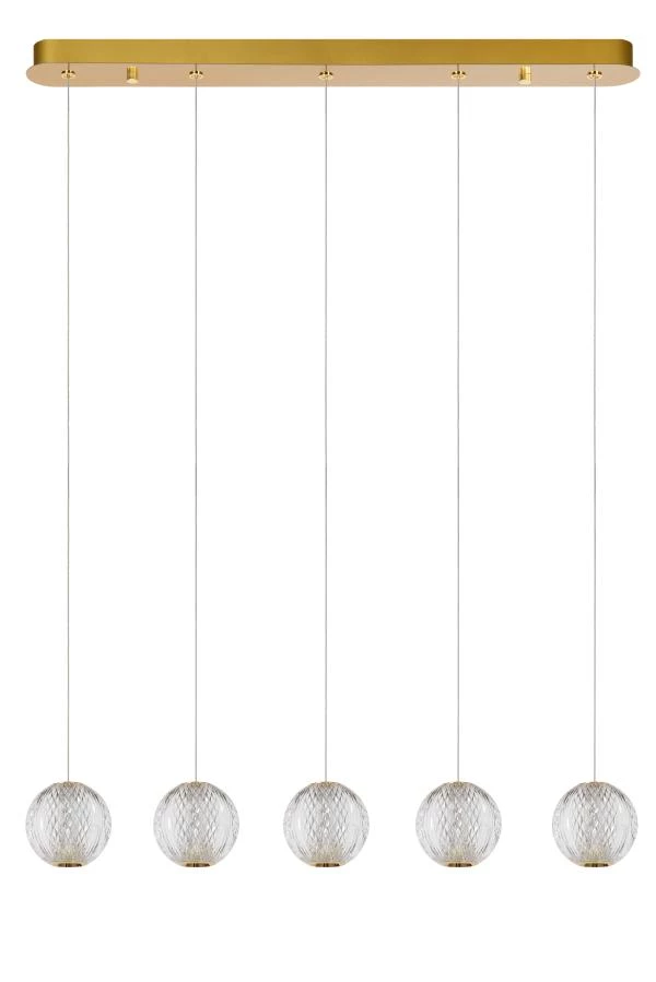 Lucide CINTRA - Pendelleuchten - LED Dim. - 5x4,7W 2700K - Transparent - ausgeschaltet